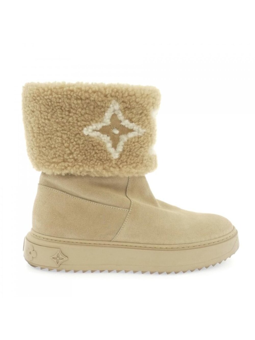 Louis Vuitton Logo Suede Snowdrop Line Boots